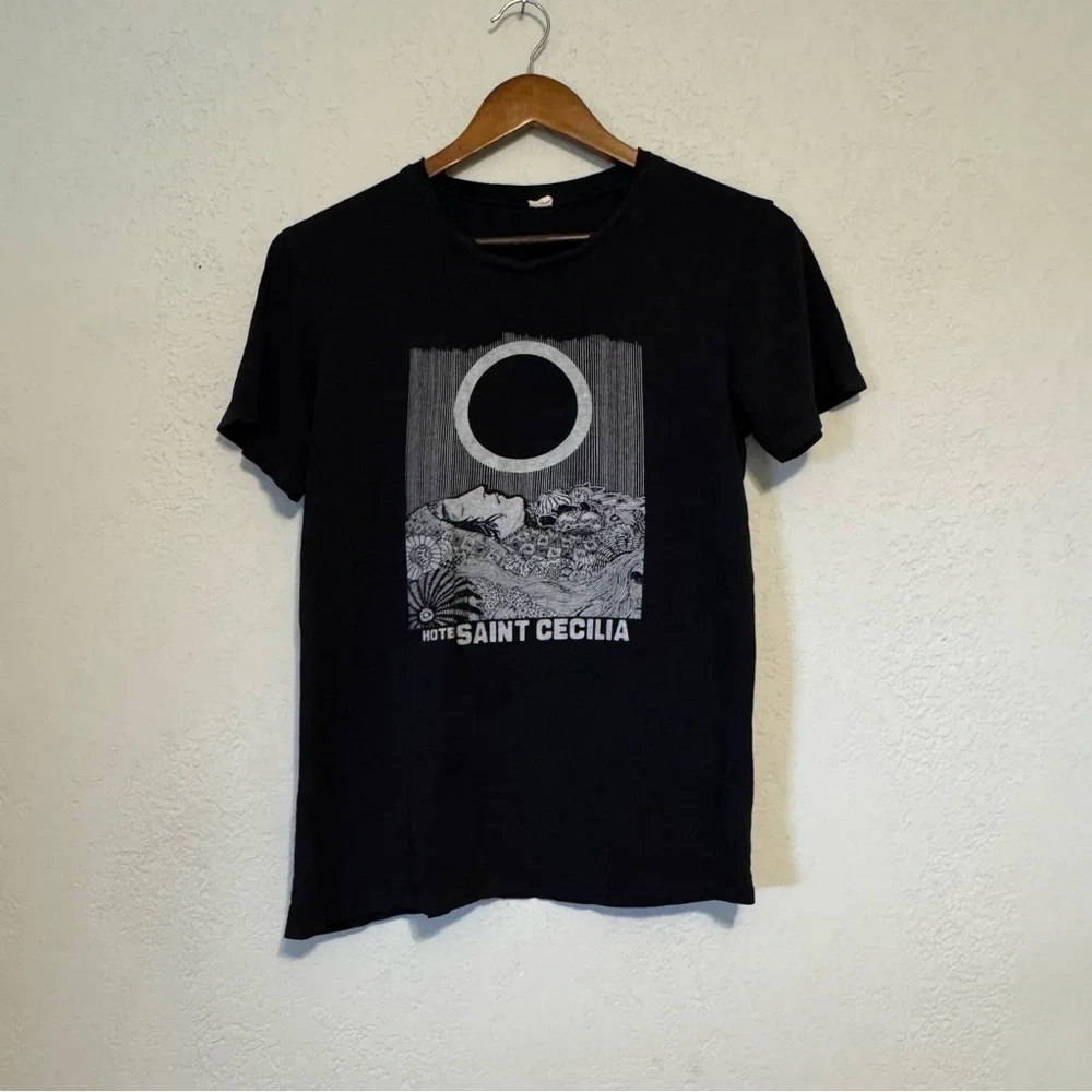 Iconic Hotel Saint Cecilia Black T-Shirt - Picture 3 of 6